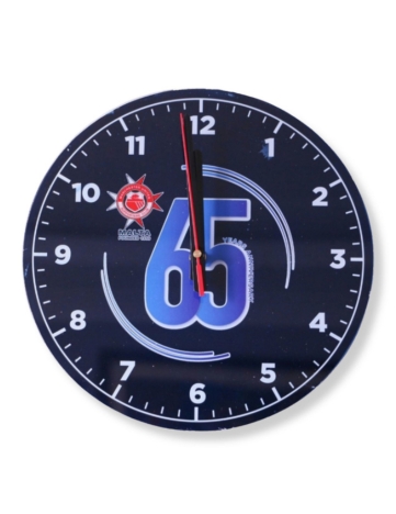 65th Anniversary Clock - Black